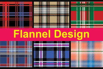 seamless flannel design for your fabric