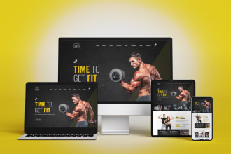 design or redesign wix website for gym fitness health workout yoga sports coach