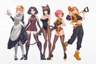 design your character concept or character sprite