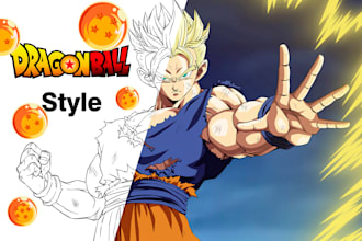 draw you in dragon ball style