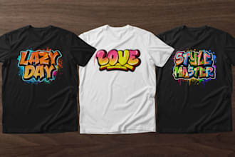 design graffiti for your t shirt logo tags or word
