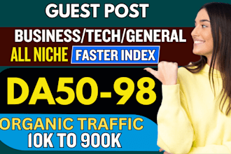 guest post on real outreach dofollow da50 to 95 blog