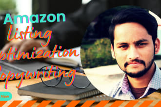 do engaging amazon product listing optimization with copywriting SEO description