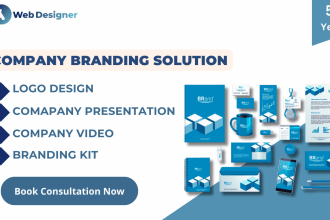 urgently design logo, brand kit, company presentation, branding video