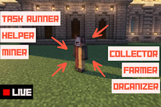 mine and collect resources in minecraft