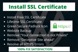 install an SSL certificate on wordpress site immediately