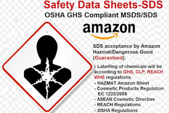 create a ghs safety data sheet sds or msds