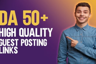 provide high quality dofollow guest post backlinks