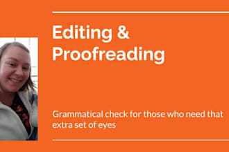 proofread your work to help you become a published author
