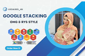 create advanced google seo stacking with omg and rys style