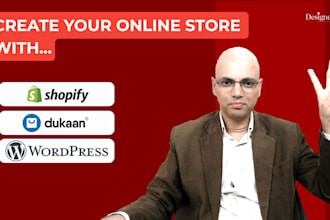create online store with shopify, dukaan or wordpress