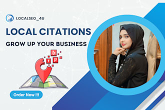 do top 300 local citations and directories submissions for USA, UK, canada