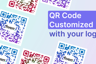 design a custom qr code with your logo under 24 hour