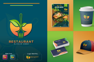 do 4 restaurants, cafe, cooking, coffee shop logo