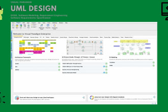 create your uml design using visual paradigm or microsoft visio