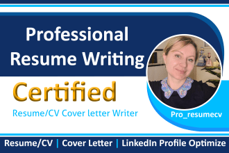 provide professional resume, CV writing service