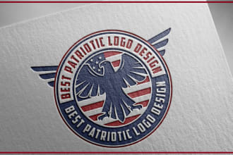 create patriotic and political logo in 24h