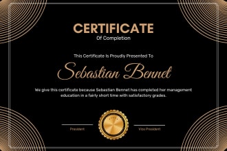 design digital certificate of competition, appreciation