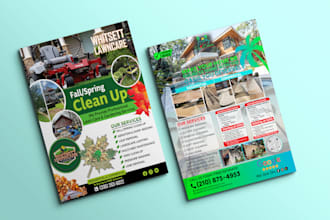 do pressure washing cleaning junk removal lawncare flyer door hanger in 3hour