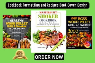 create a unique cookbook formatting and recipes book cover