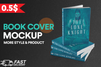 create 300 realistic 3d book cover mockups for amazon, etsy