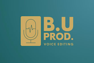 professionally edit your audio or voice track