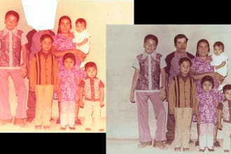 restore and enhance your old or damaged photos