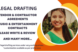 write vendor agreement, film contracts, lease write review