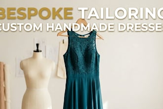 sew custom handmade dresses tailored to your measurements