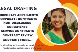 write corporate contracts and do contract review