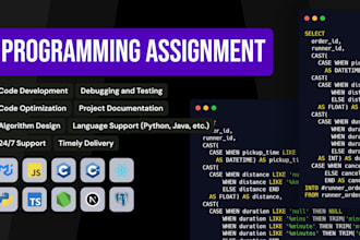 do assignments and coding tasks of all programming languages