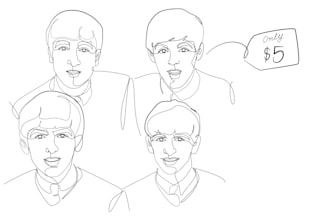 draw amazing vector continuous line art portrait in one day