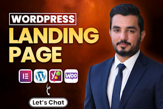 design a landing page for google, one page wordpress website