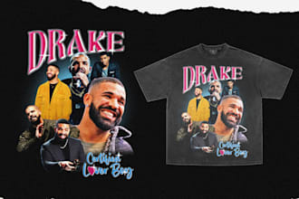 make a vintage bootleg 90s design