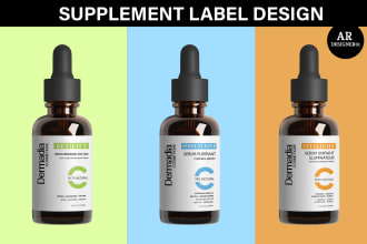 do product label design or supplement label design