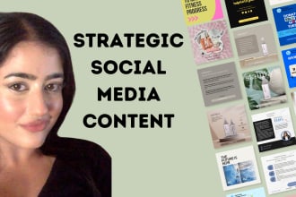 create strategic social media content