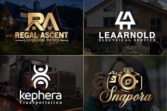 do modern minimalist professional business logo design