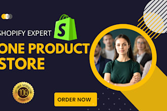 create a single product shopify store or website