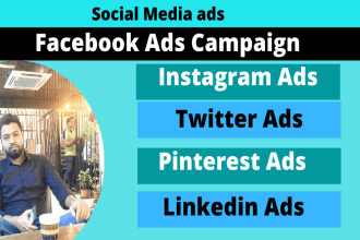 do facebook advertising, ig ads, twitter, pinterest marketing, linkedin ads