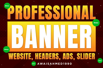 create professional website banners, headers, ads, slider