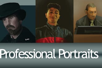 paint a professional portrait