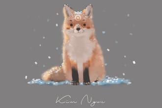 draw cute pet, cat, dog, animal you want