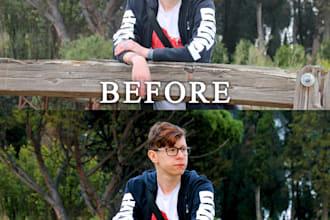 improve your photo, resize, color correct, skin, background