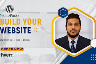 build and redesign a modern wordpress website