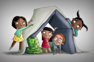 illustrate children story book illustration