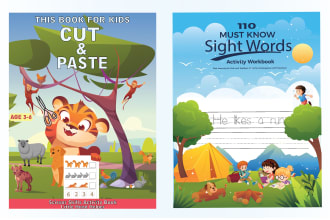 kdp coloring book sight words activity book children