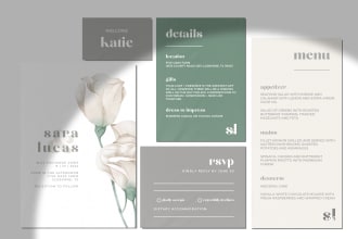 design a wedding stationery set to match your style