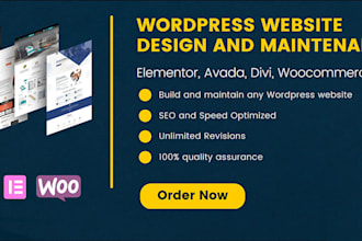 do wordpress website maintenance and wordpress support