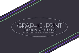 provide complete graphic and print design services backgrounds to flyers