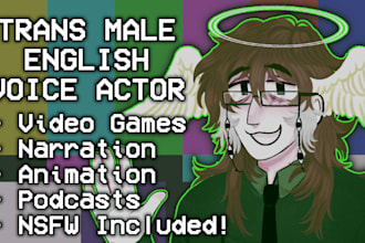 voice act your script, transgender, androgynous, nonbinary, english, sfw or nsfw